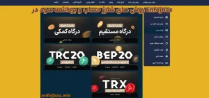 روش‌ های شارژ حساب و برداشت سود در Enfejbaz